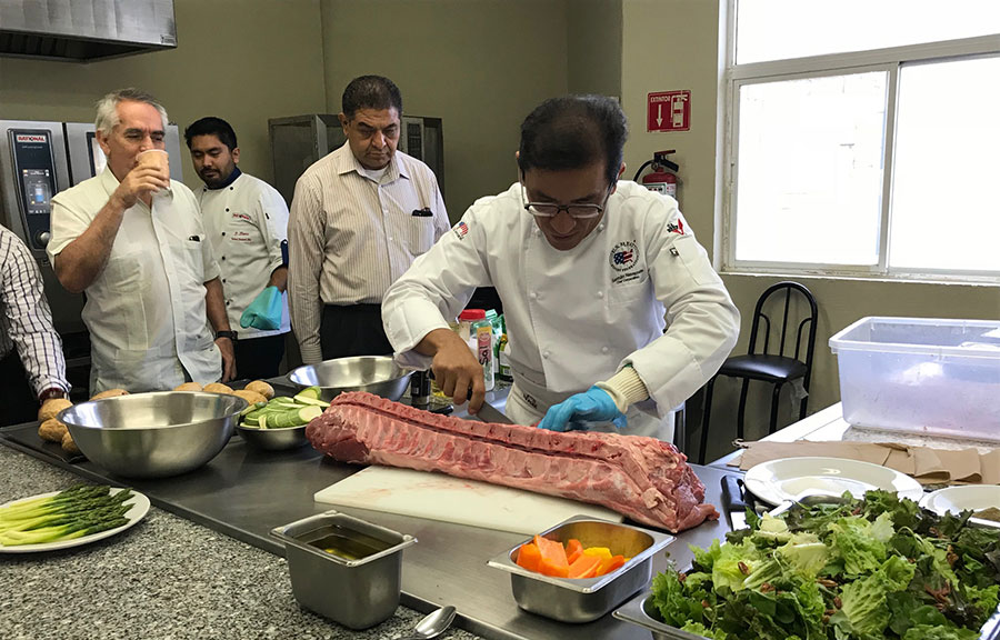 Taller de carne de res, cerdo y cordero con Rational